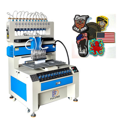  12 color PVC silicone automatic dispensing drop plastic machine for make Luminous shoe label