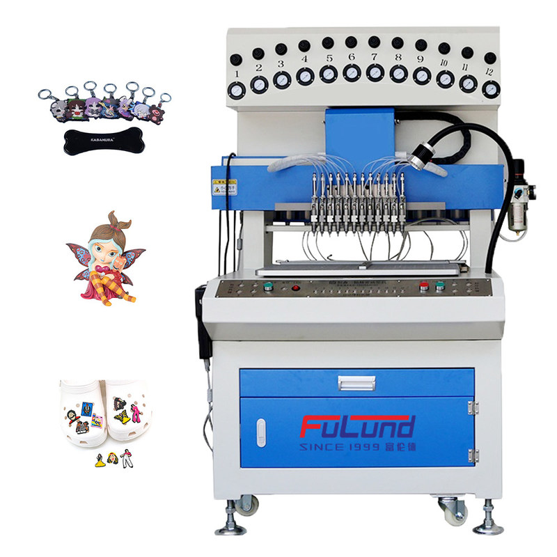  factory sell 12 Color Liquid PVC Automatic Dripping silicone rubber patch machine