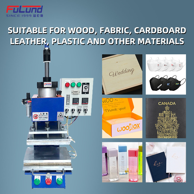 Automatic Pneumatic Hot Foil Stamping Machine For Leather CE Certified OEM