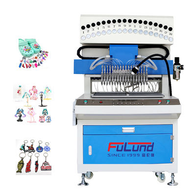  Logo Rubber Label Making Machine 18 Color Drop Molding
